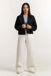 Black Basic Jacket WM-JKT23-070